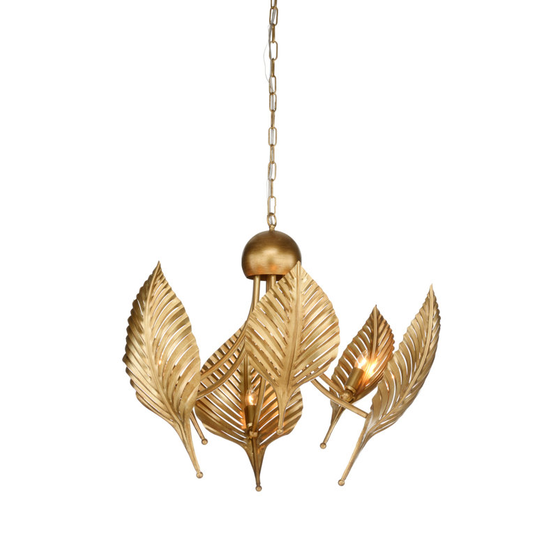 Foglia Di 6 - Light Chandelier