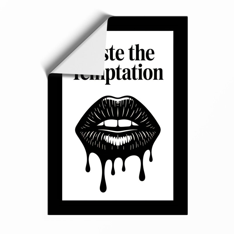 Taste the Temptation Modern - Framed Print, A3 - 42.0 x 29.7 cm, Unframed