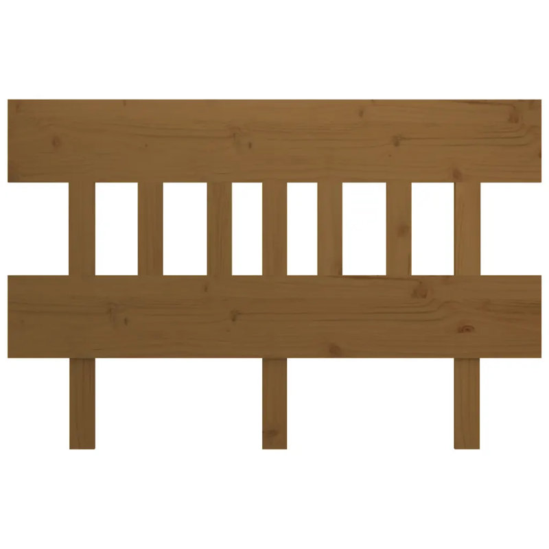 Jaseem Solid Wood Slat Headboard, Honey Brown