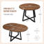 Ensemble de table de salle à manger extensible en noyer pour 6 personnes avec commode cannelée Eads Angela