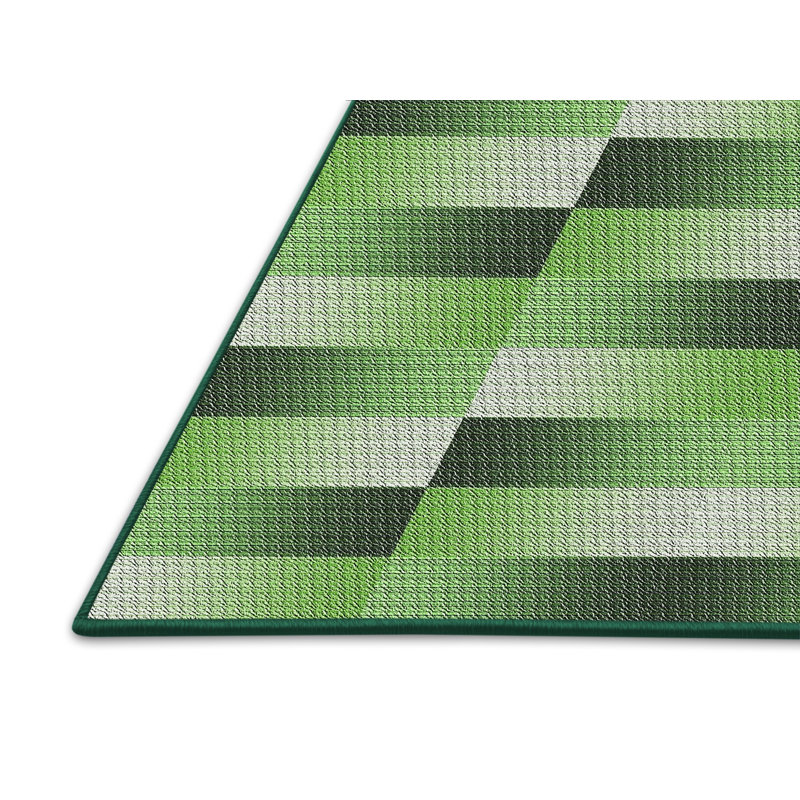 Tapis décoratif bleu marine Reinoso, Rectangle 5 pi x 7 pi