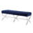 Giselle Velvet Acrylic X-Leg Bench-27327235
