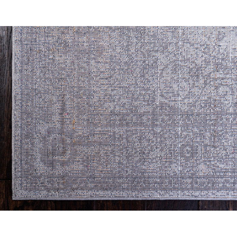 Tapis oriental gris, Tapis de couloir 2 pi x 13 pi 1 po