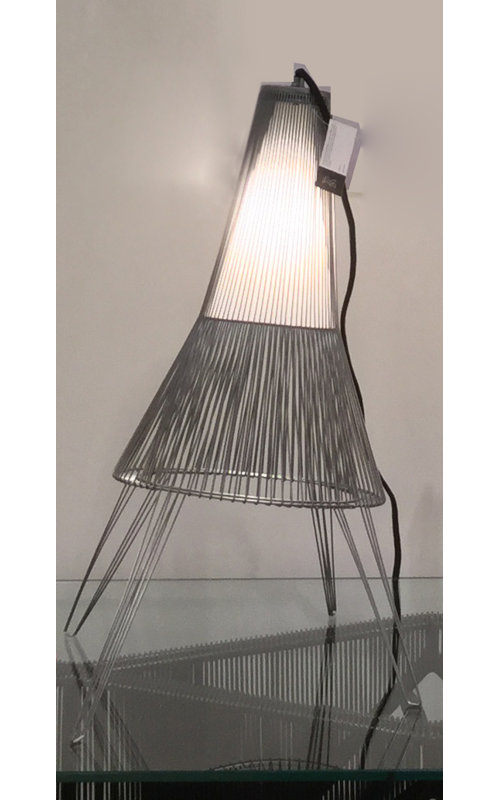 Schema Desk Table Lamp, 16" H x 12.5" W x 11.5" D, Dark Gray