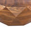 Table basse 33 po en bois d'acacia moderne avec accents de salon brun foncé-842996937