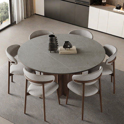 Nordic vintage simple round dining table sets