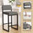 Comfortable Faux Leather Upholstered Dining Chair With Slightly Reclined Backrest And Straight Legs For Enhanced Support-1133755860