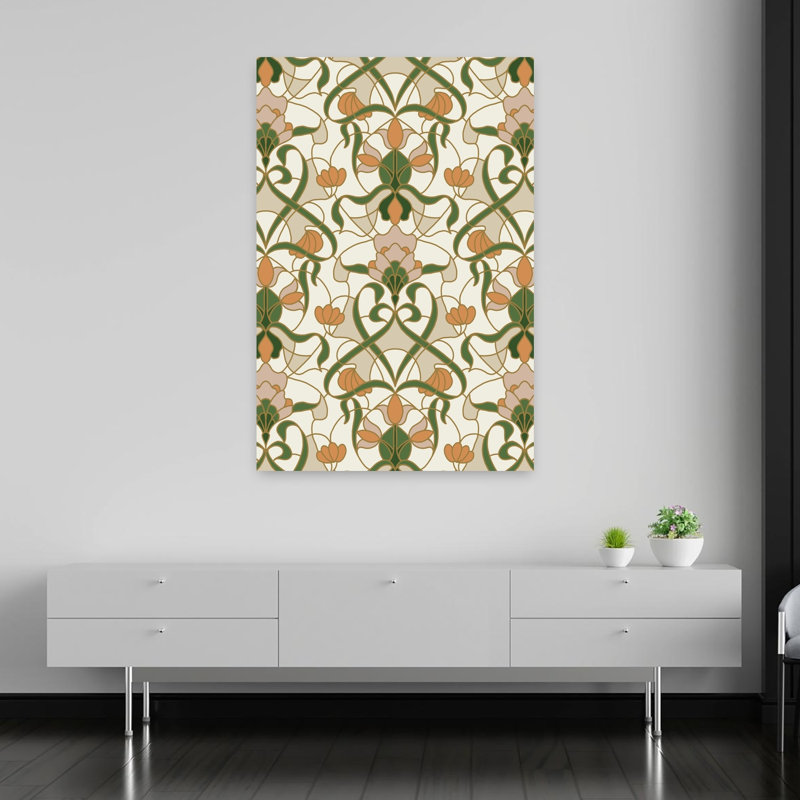 Art mural Art nouveau, H 60 po x l 40 po