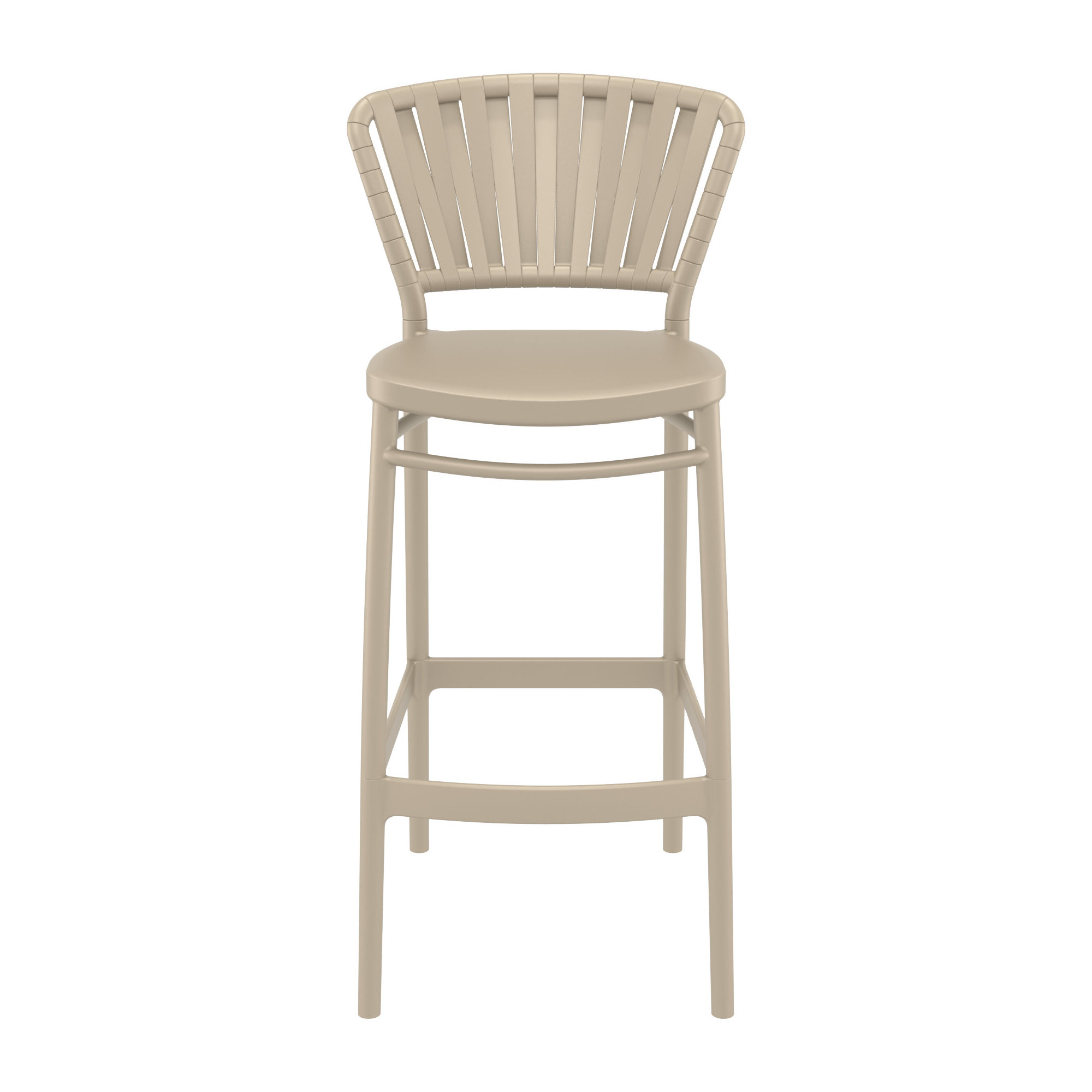 Newport Outdoor Barstool, 29.5", Taupe