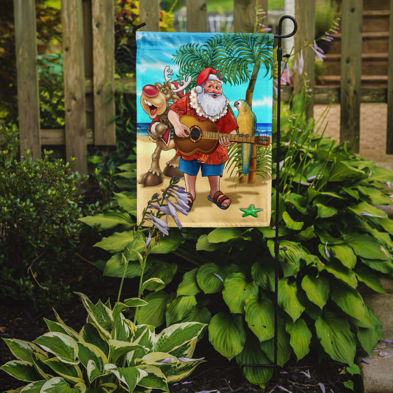 Drapeau de jardin Dorthe Beach Christmas, H 15 po x l 11 po