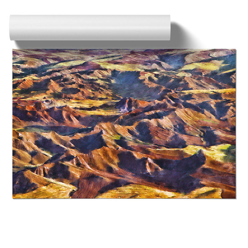 Orange Mountains - No Frame Painting, 42cm H x 59cm W x 0.1cm D