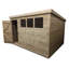 Kat 10 ft. W x 5 ft. D Solid Wood Garden Shed