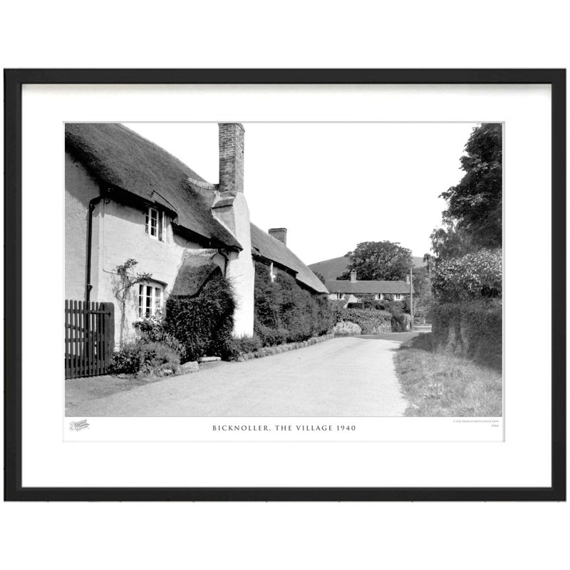 Bicknoller, The Village 1940 - Single Picture Frame Print, 28cm H x 36cm W x 2.3cm D