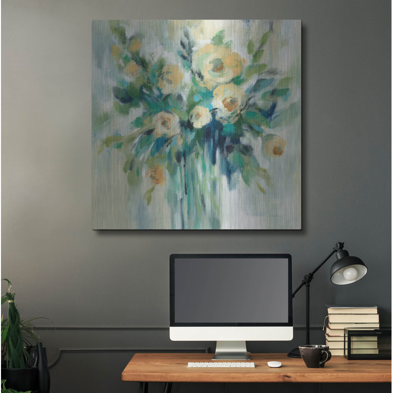 "Vase de fleurs" par Silvia Vassileva, H 36 po x l 36 po