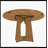 Round Dining Table For 4 - 47 Inch Farmhouse Kitchen Table, MDF Circle Table With Oak Finish, 300Lb Weight Capacity, Easy Assembly For Dining Room, Kitchen, Living Room - Spiced Round Table
