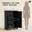 Armoire de rangement sur pied Eliazer, armoire de salle de bain autoportante, avec 4 tiroirs, tablette réglable-845129601