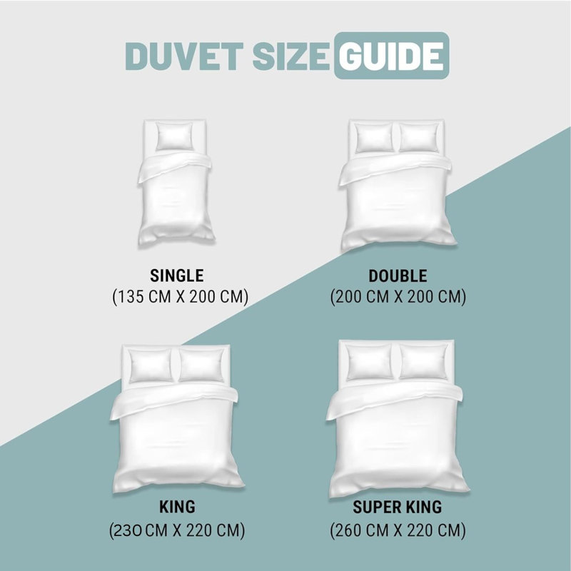 Aspire Homeware 2.5 Tog Summer Duvet for Cool and Comfortable Sleep, Double (200cm Width X 200cm Length)