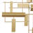 Metal 3D Stripe Geometric Home Gold Wall Decor