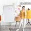 Tableau blanc pliable effaçable à sec simple face, tableau blanc à hauteur réglable