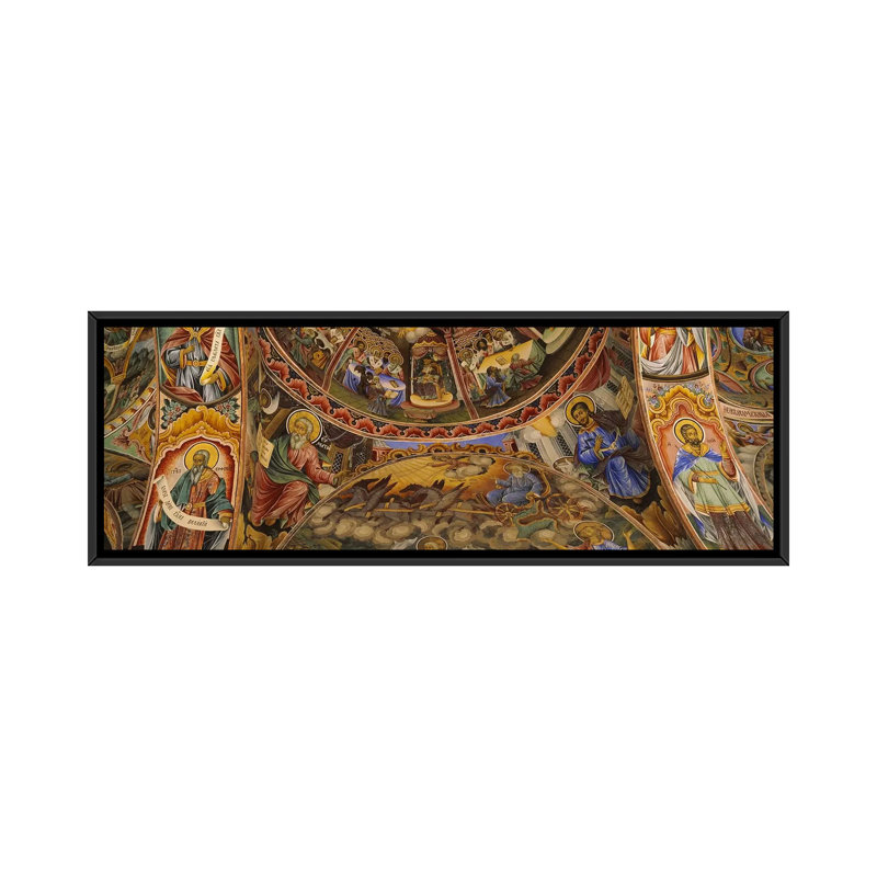« rila monastery, bulgarie », reproduction de photo sur toile, H 24 po x l 72 po x P 1,5 po, Toile tendue