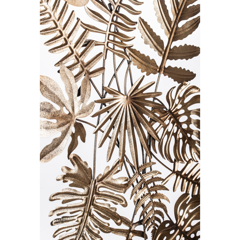 Coastal Plants & Flowers Wall Decor on Metal