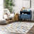 Naya SpinClean Checkered Machine Washable Area Rug-1972914284