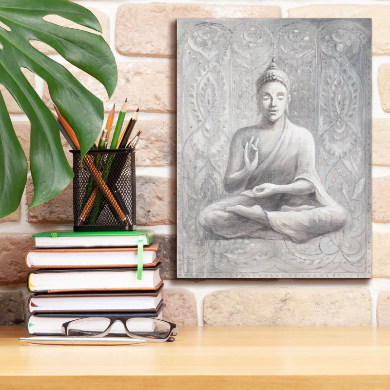 «Peace of the Buddha Silver» par Danhui Nai, art mural sur toile
