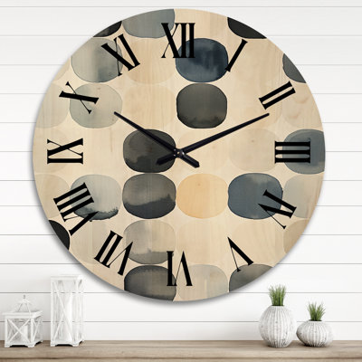 Horloge murale en bois massif Warwickshire