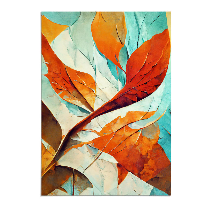 Abstract Leaf Art No.3 - Wall Art, Paper, 29.7cm H x 21cm W, White