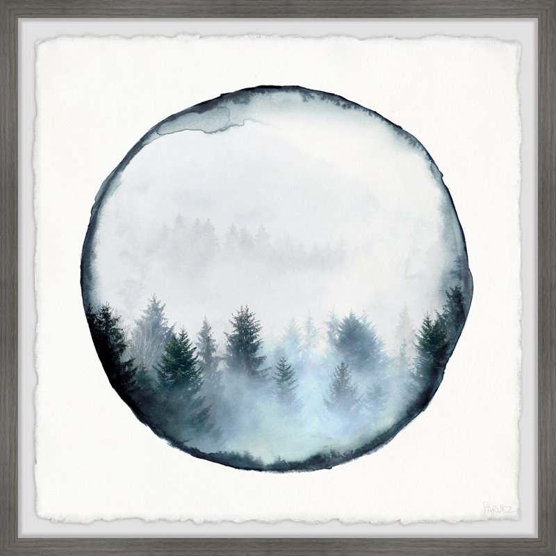 Forest Mountain Reflection by Parvez Taj - Single Picture Frame Print, 81cm H x 81cm W x 3.81cm D