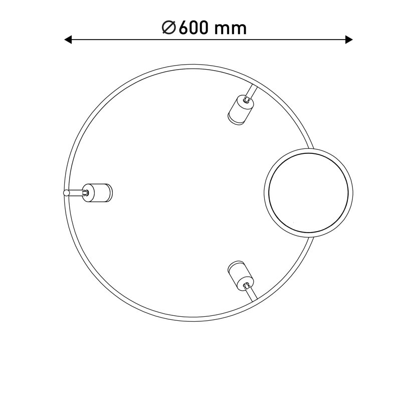 Aerend LED Semi Flush Mount