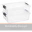 Boîtes de rangement transparentes avec couvercles Superio-102097790-65765007
