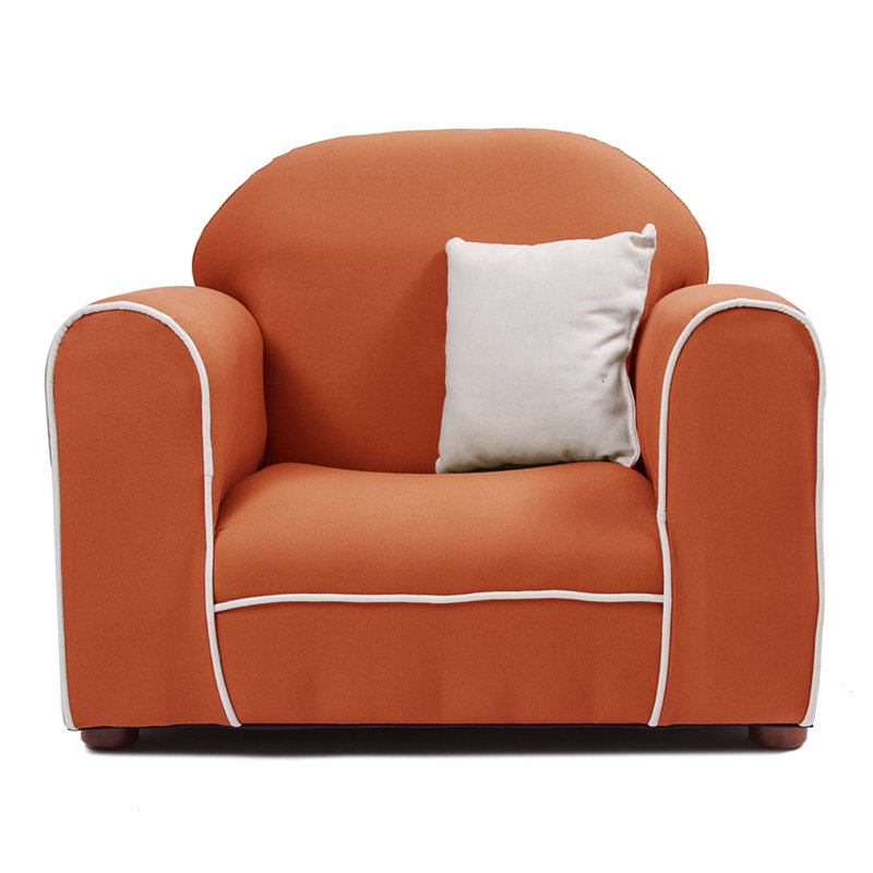 Eckstein Kids 8'' Club Chair and Ottoman, Sweet Potato