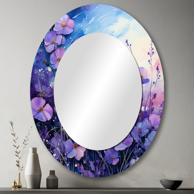 Kitterman - Floral Metal Mirror