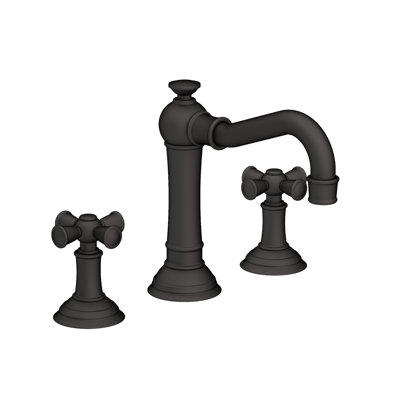 Jacobean Widespread Bathroom Faucet with Drain Assembly