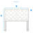 Tabor Chippendale White Headboard - Queen/Full-1133587113