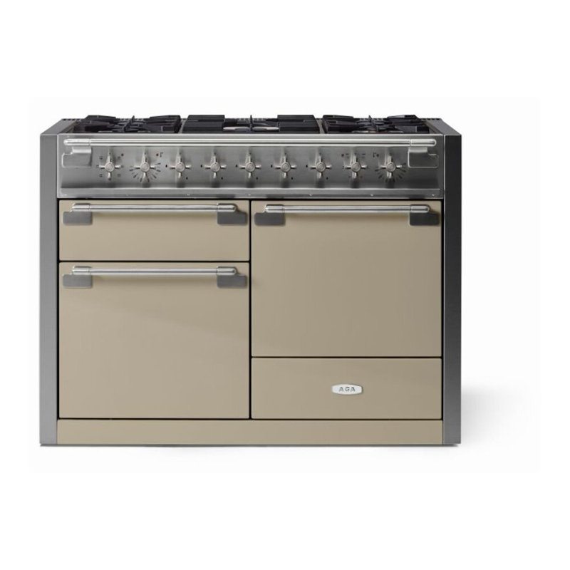 Elise 48" 6 Cubic Feet Dual Fuel Freestanding Convection Range, Fawn