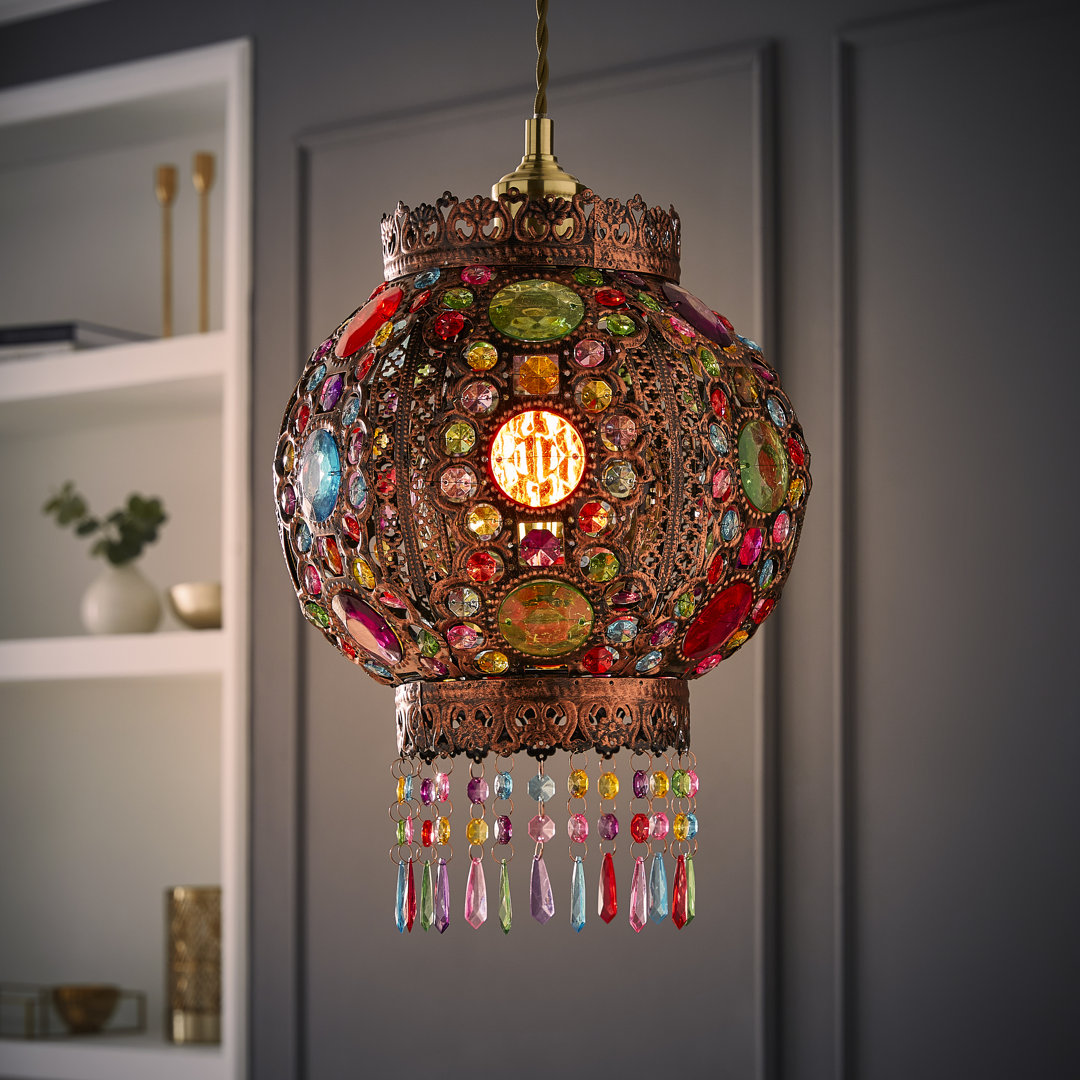 Valuelights Unisex Bronze Bazaar Moroccan Jewelled Easy Fit Ceiling Pendant Lamp Shade - Image 2