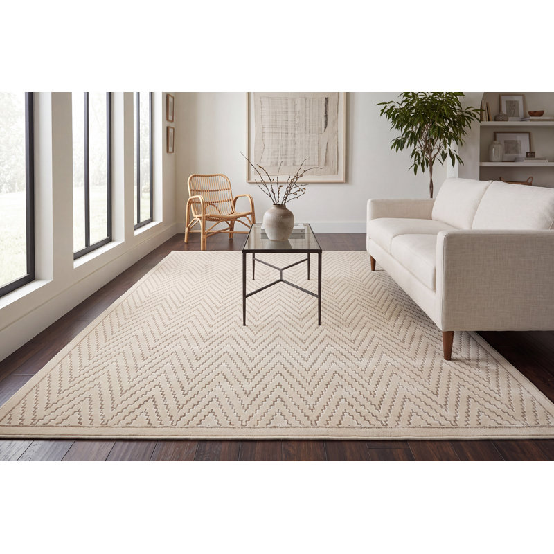 Harmony 59019-9595 Ivoire / Gris, Rectangle 9 pi 2 po x 12 pi 10 po
