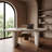 Slone - Modern Beige Concrete Dining Table