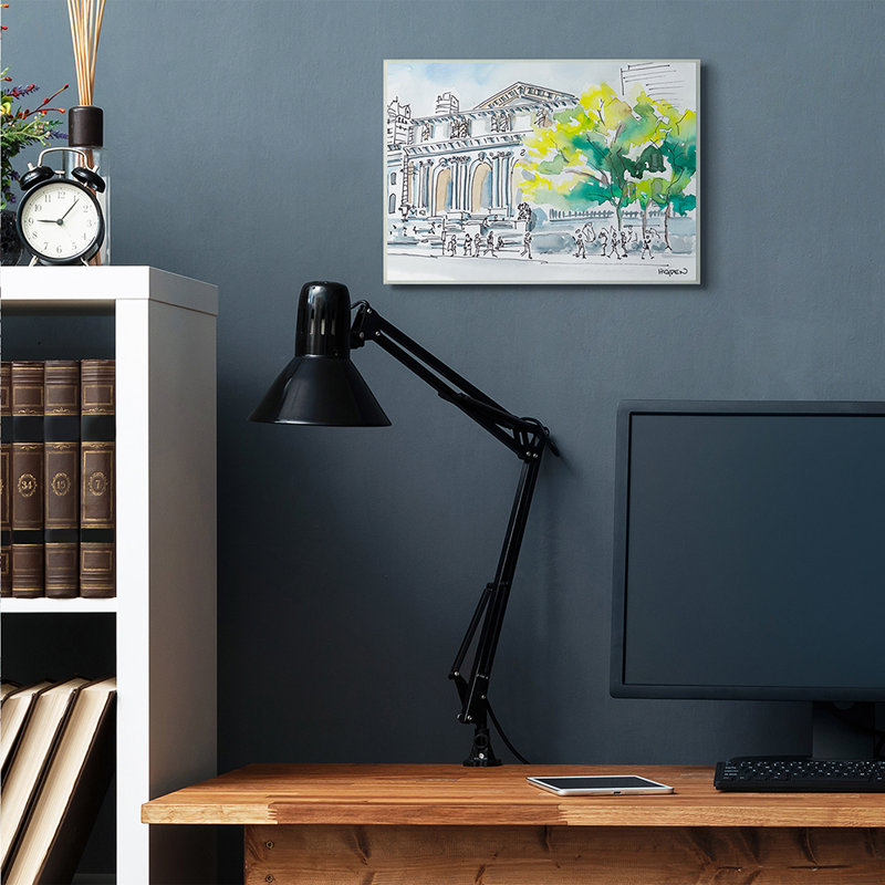 « AC-443 », impression urbaine urbaine urbaine par Markden-impression, H 13 po x l 19 po x P 0,5 po, Plaque en bois