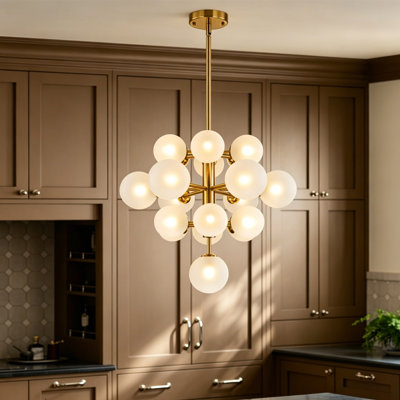 Lustre moderne en verre Scituate