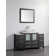 Karson 54'' Single Bathroom Vanity with Engineered Marble Top with Mirror