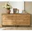 Lysiane 2-In-1 Wooden Dresser With 6 Drawers For Bedroom