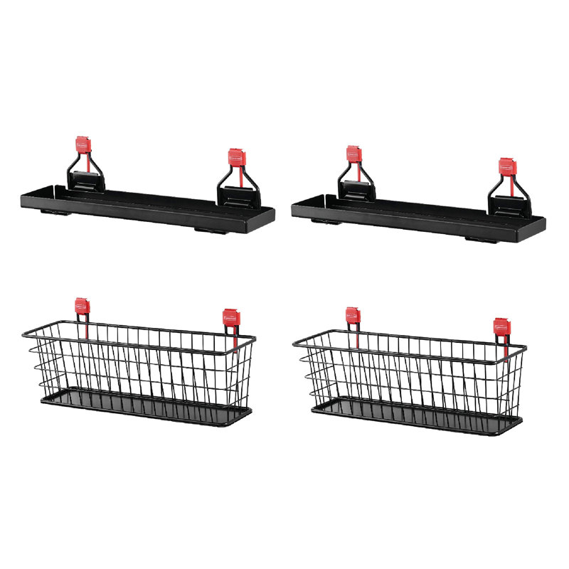4 Piece Slatwall Bins & Baskets