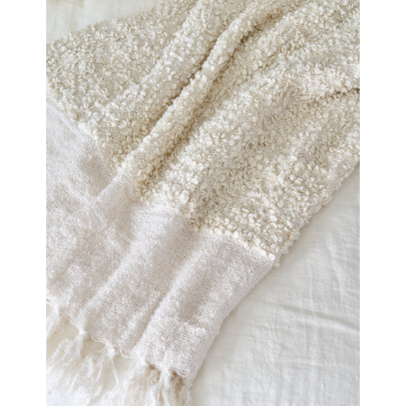 Murphy Throw Blanket, Ivory