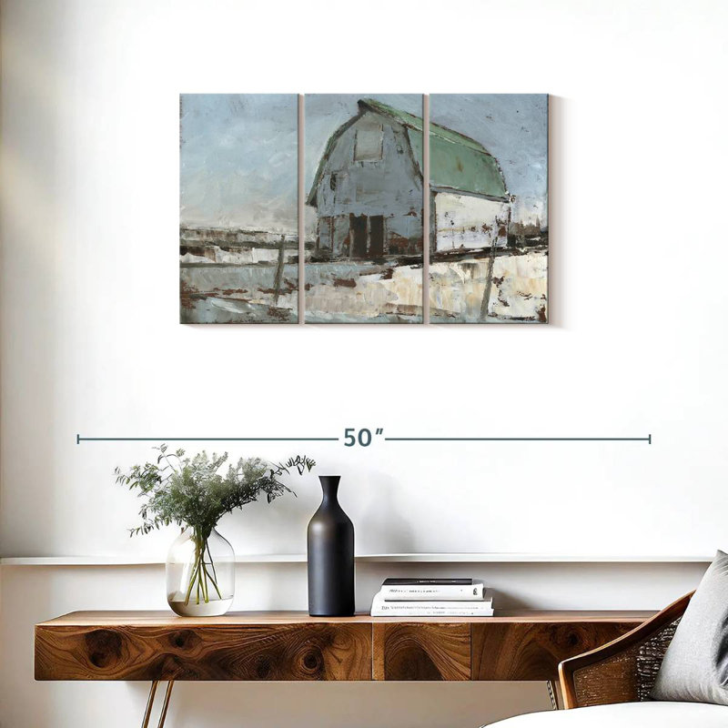 Lilie Plein Air Barn I, 20" H x 33" W