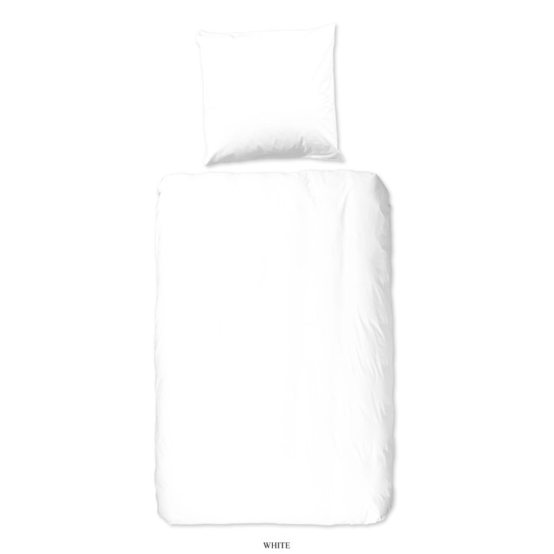 Cotton Abstract Duvet Cover with Pillowcases Included, White