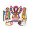 Ensemble de pin crèche de couleur de noël 11 pièces