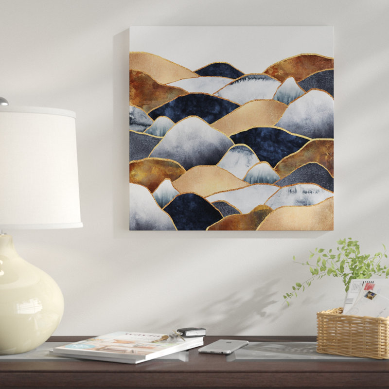 «Hills», reproduction sur toile, H 12 po x l 12 po x P 1,5 po, Pas de tapis, Toile tendue